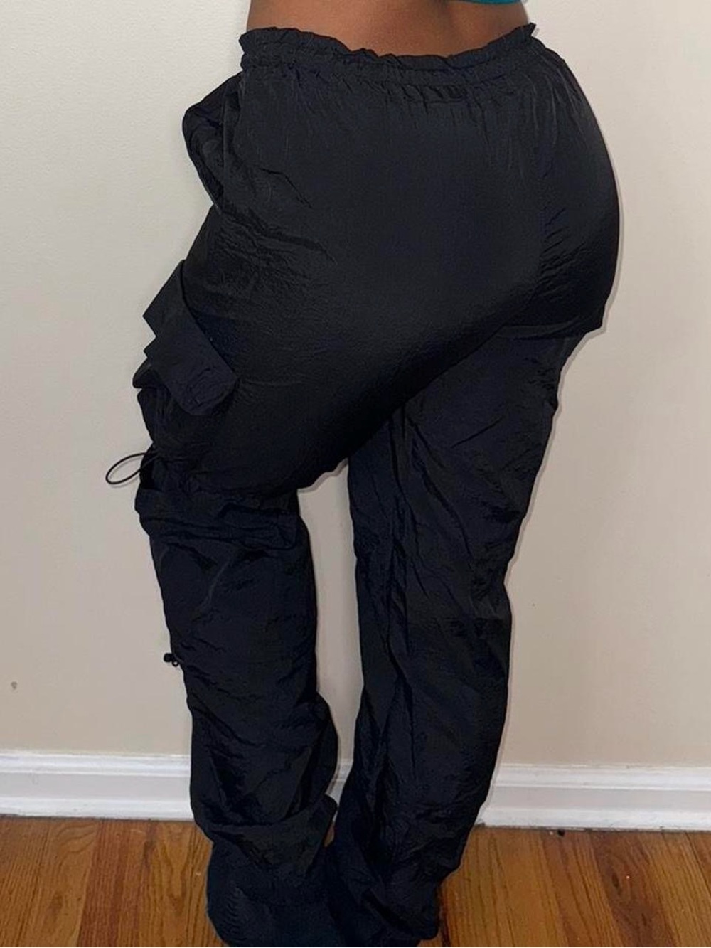 Black Cargo Jogger Pants